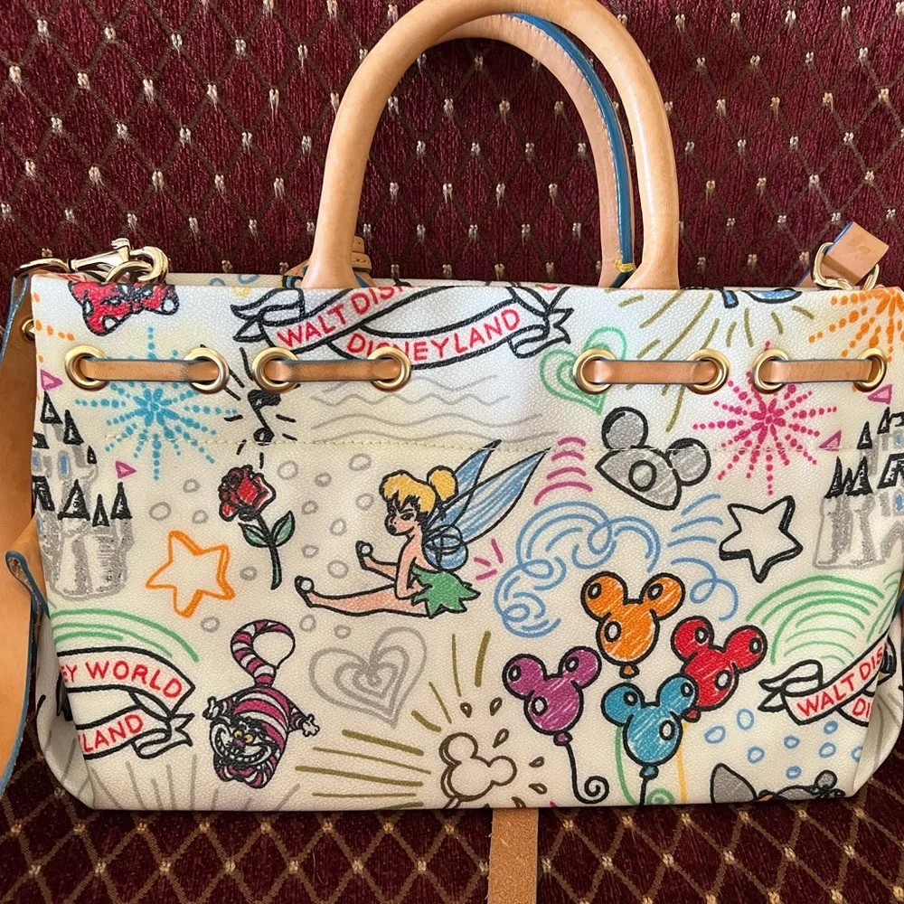 Dooney & Bourke Disney Satchel - Multicolor and Tan - Picture 3 of 7